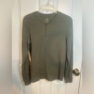 George Women's Hunter Green Ribbed long sleeve shirt-‎ Size Small